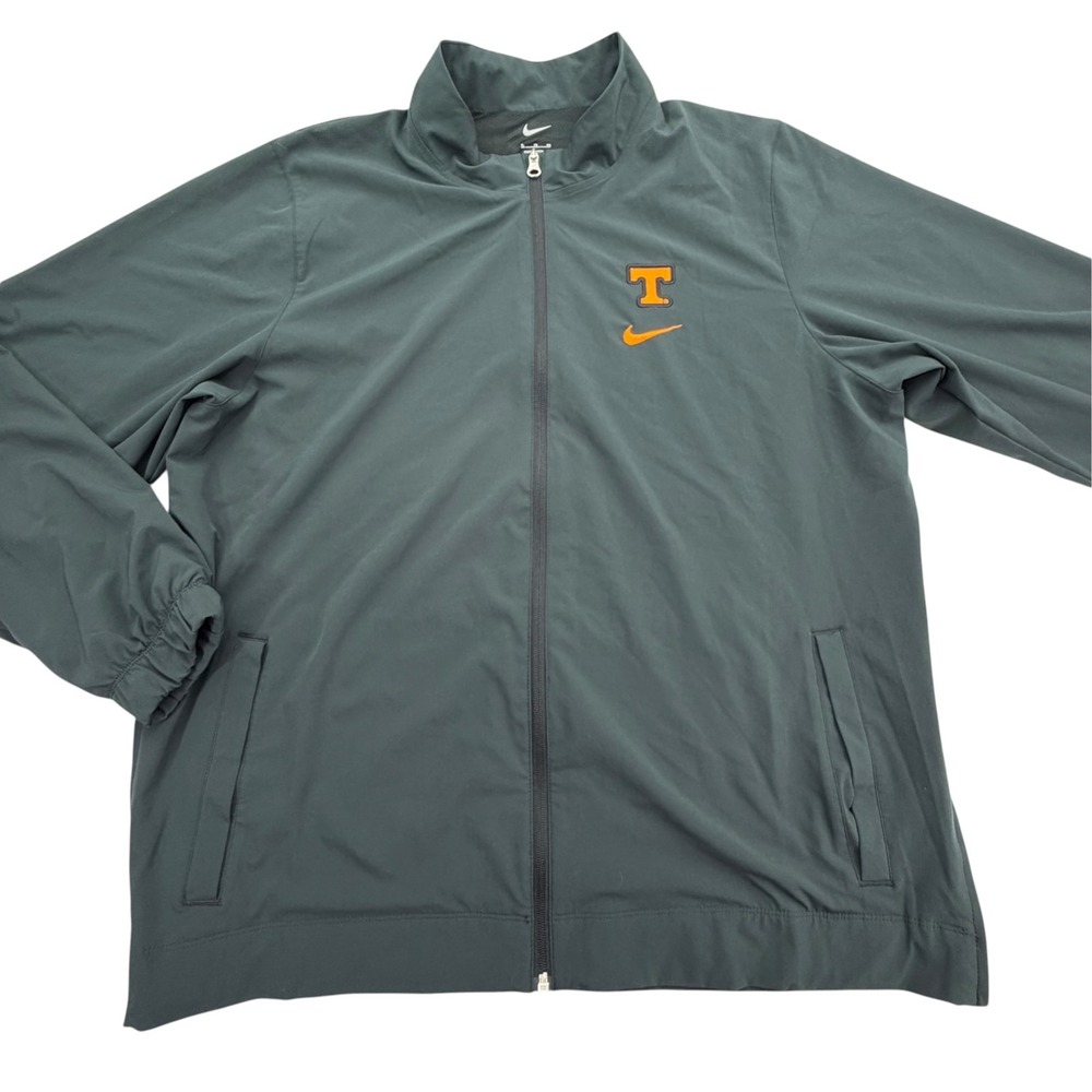 Nike Jacket Mens XL Gray Full Zip Windbreaker University Tennessee D28254-010